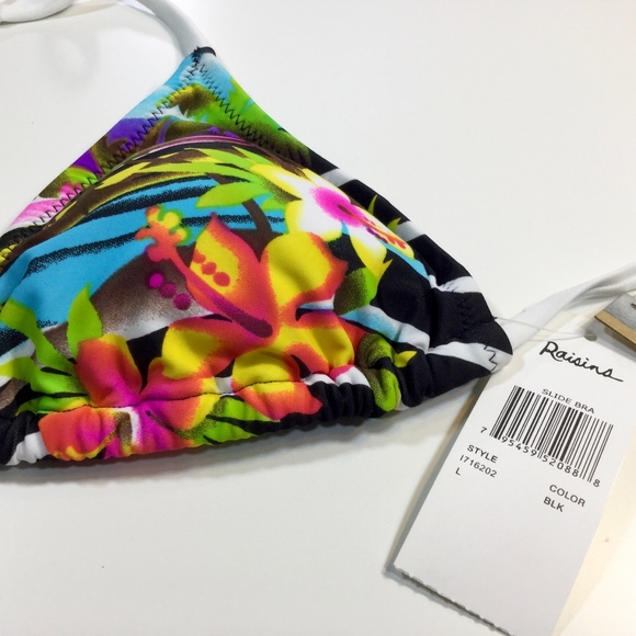 Raisins Bikini Bash Triangle Bikini top size L - Picture 4 of 5